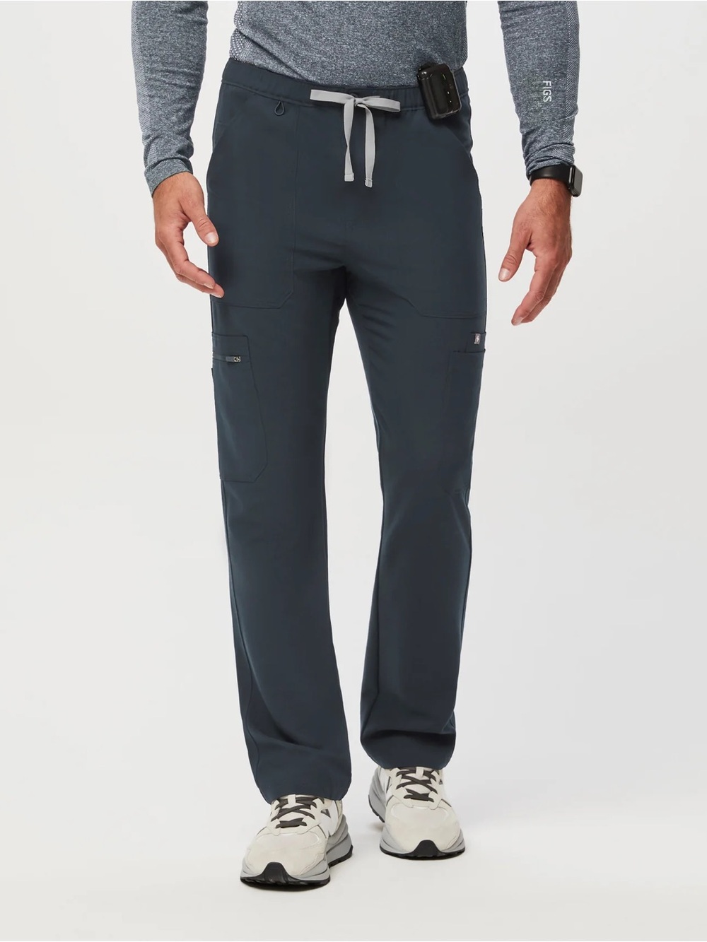 Figs Cairo Straight Leg Scrub Pant Dark Harbor Mens Size XL